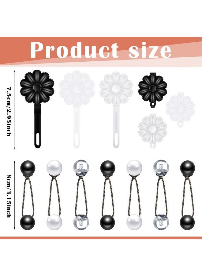 Jutom 72 Pcs Hair Barrettes For Girls Hair Balls Self Hinge Hair Barrettes Ties Bubble Hair Accessories Set 80S 90S Bow Flower Hair Tie Plastic Hair Clips For Baby Toddler (Black White Clear) - Image 3