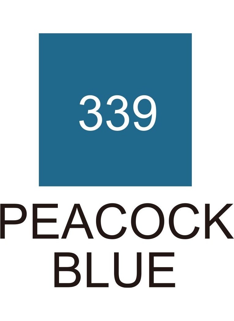 Zig Kurecolor KC3000 Twin S Marker Pen 339 Peacock Blue  - Image 3