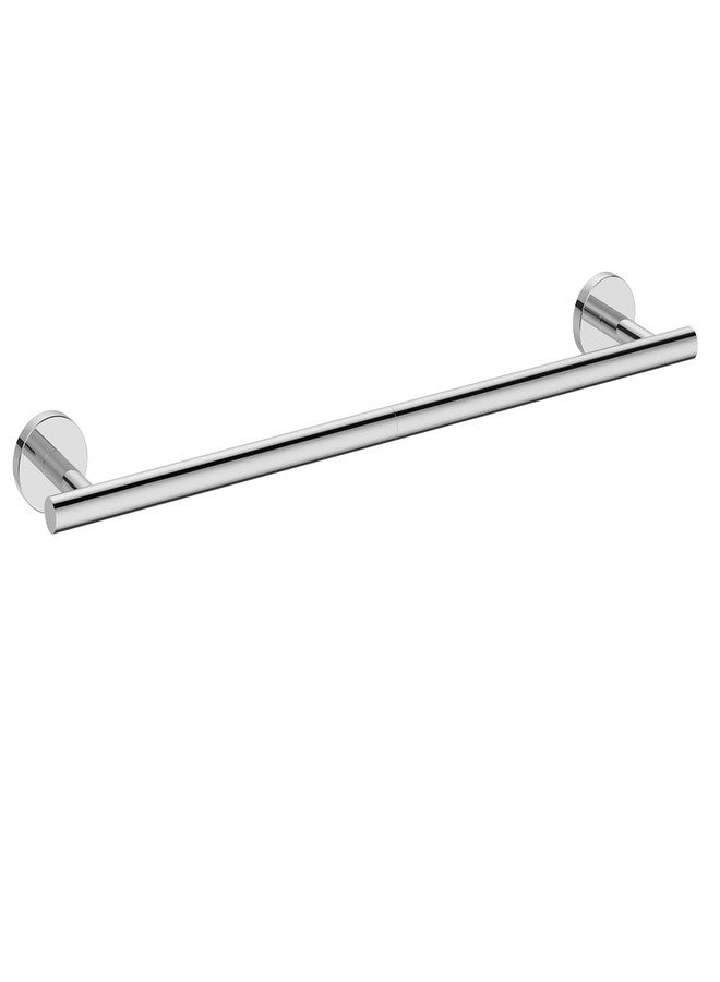 USHOWER Polished Chrome Towel Bar, 24-Inch Towel Racks for Bathroom Wall-Mounted, SUS304 Stainless Steel Towel Rod (Total Length 26-Inch) - Image 1