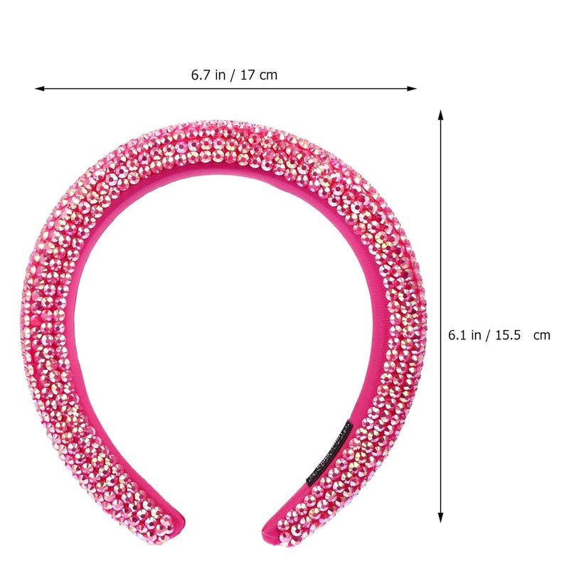 Upgraded general grade quality Ipetboom Rhinestone Padded Headband Wide Sponge Sparkly Hairband for Women Bridal Wedding Hair Accessories Odor free color Low dust buildup Long term storage compatible Oil resistant Flexible trendy construction Adjustable build Cost saving user oriented build Riyadh Jeddah Dammam ship Affordable fast purchase options Space saving Hanging space save Varied global sizing picks Instant order available stock Protective coating Market mainstream color picks All item simple matching build Market diverse application fit Indoor outdoor all-purpose fit Economical varied design options Advanced compact design Heat insulation layer Organized shipment arrange Longevity optimized build Demand fit global economical quality - Image 2