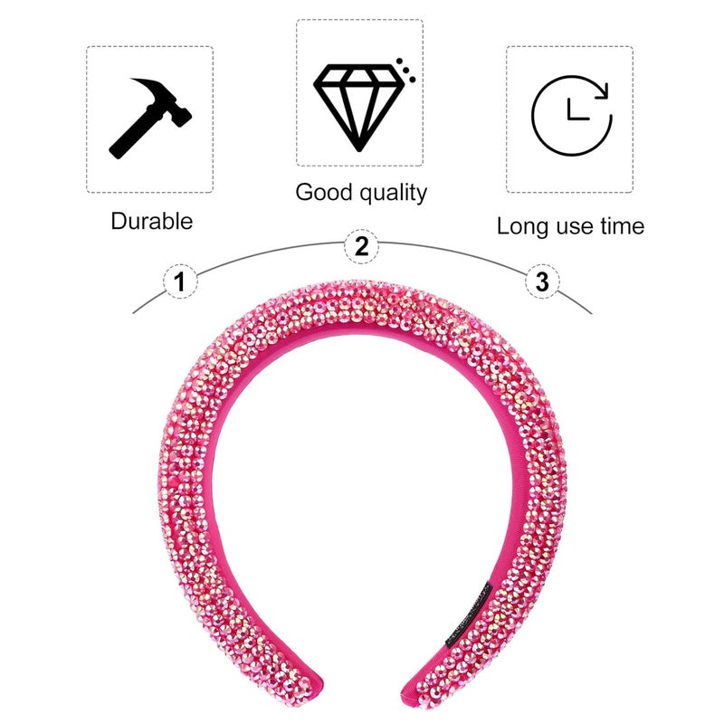 Upgraded general grade quality Ipetboom Rhinestone Padded Headband Wide Sponge Sparkly Hairband for Women Bridal Wedding Hair Accessories Odor free color Low dust buildup Long term storage compatible Oil resistant Flexible trendy construction Adjustable build Cost saving user oriented build Riyadh Jeddah Dammam ship Affordable fast purchase options Space saving Hanging space save Varied global sizing picks Instant order available stock Protective coating Market mainstream color picks All item simple matching build Market diverse application fit Indoor outdoor all-purpose fit Economical varied design options Advanced compact design Heat insulation layer Organized shipment arrange Longevity optimized build Demand fit global economical quality - Image 5