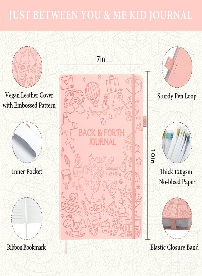 SIMSIMY Just Between You & Me Kid Journal - Pass Back and Forth Journal for Grown-Up & Kid/Parent & Child to Strengthen Bond, Build Communication, and Share Memories, Interactive Writing Prompts for Kids & - Image 2