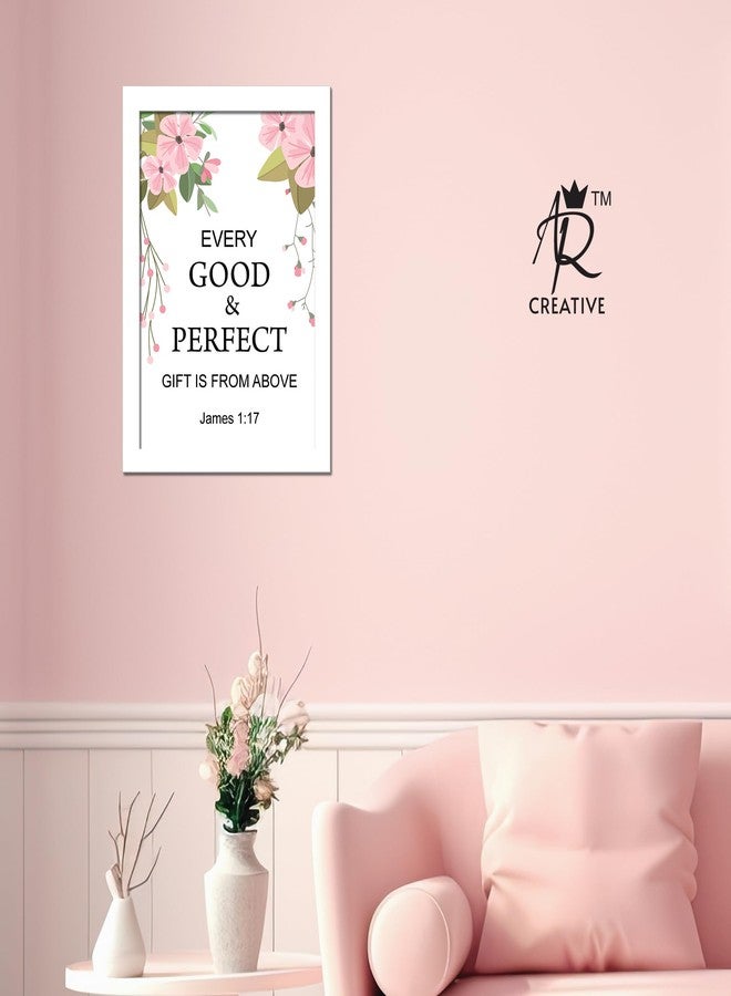 AR Creative Every Good Bible Verse Wall Photo Framed Wall Poster, Bible Quotes Print with Frame, Home (13.6 inch x 10.2 inch) Multicolor (White Frame) - Image 2