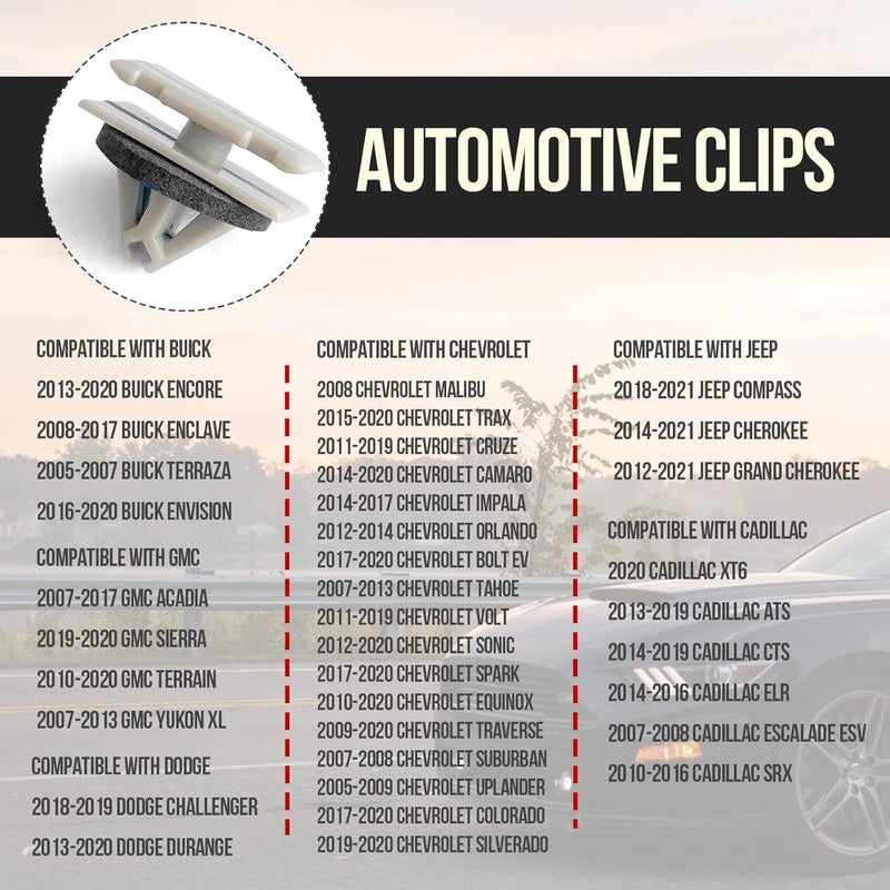 TOPCNOEM 20pcs Rocker Molding Clips for Jeep - Image 3