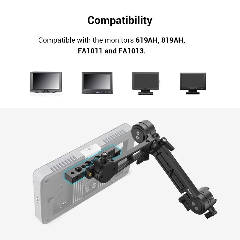 SmallRig Cheese Plate with Multiple Threaded Holes,Cheese Bar for Monitor Mount, DIY Camera Accessories - 1091 - Image 3