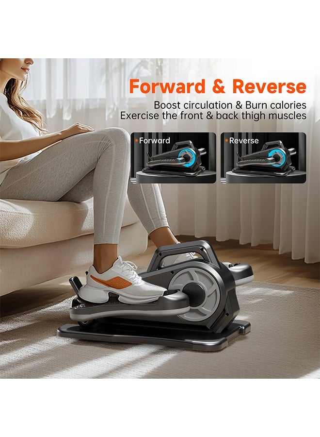 HaHaHai Under Desk Elliptical Machine,Electric Walking Machine,Leg Exercise Machine Elderly Rehabilitation Training Equipment,Foot Pedal Machine Exercise Leg Exerciser, Quiet and Portable, Stroke and Hemiplegia Rehabilitation Elliptical Stepper with Remote Control and 12 Adjustable Speeds - Image 2