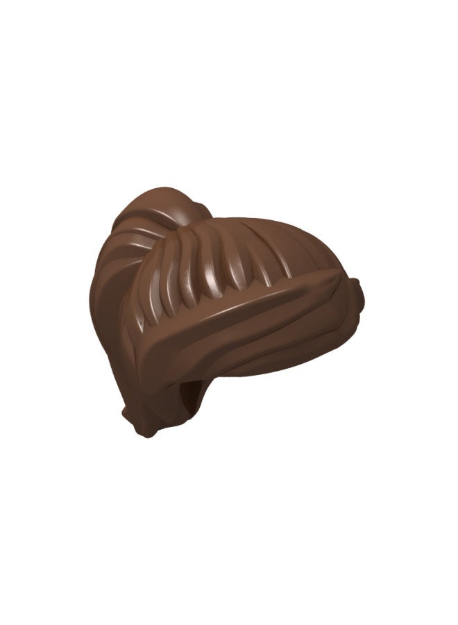 إكسسوارات تمثال صغير من جزيئات البناء، قبعة شعر، متوافق مع ذيل الحصان 87990، وزن 0.1 كجم