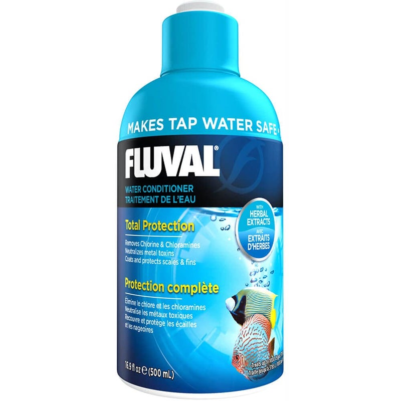 Fluval AquaPlus Water Conditioner, Aquarium Water Treatment, 16.9 Oz., A8344 - Image 1