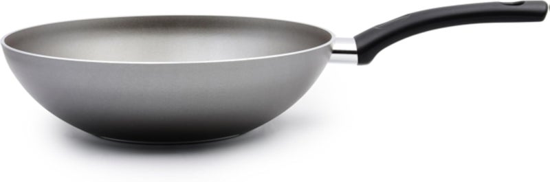 Aluminum Soft Wok, 28 cm Diameter, Grey, Made In Portugal