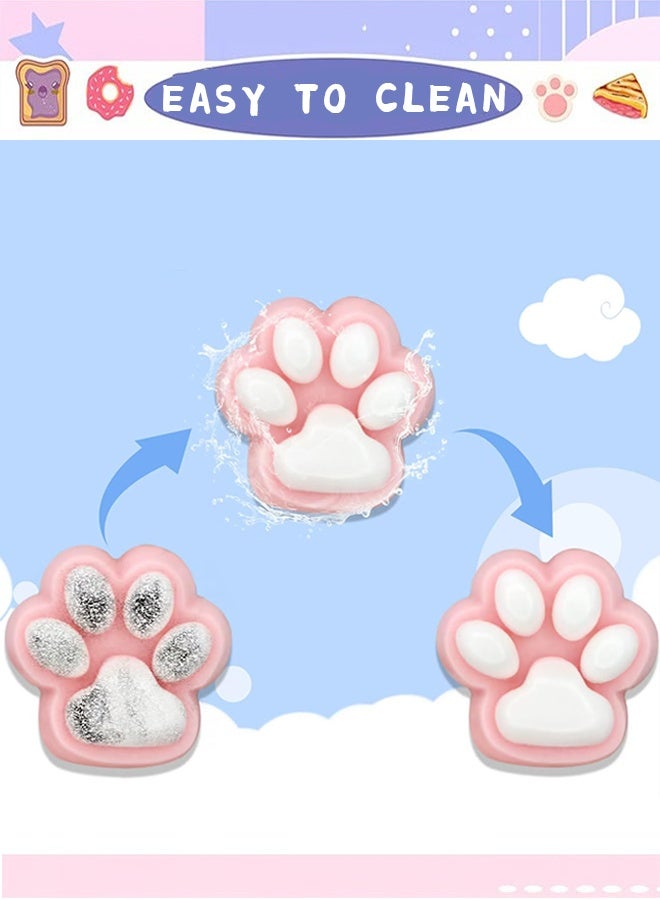 Wish Plus 4 Pcs Squishy Toys, Novelty Stress Ball, Fidget Toys For Boys,Girls&Adults, Easy-To-Clean Stress Relief Toy (Cat Paw, Donut, Waffles, Cakes) - Image 4