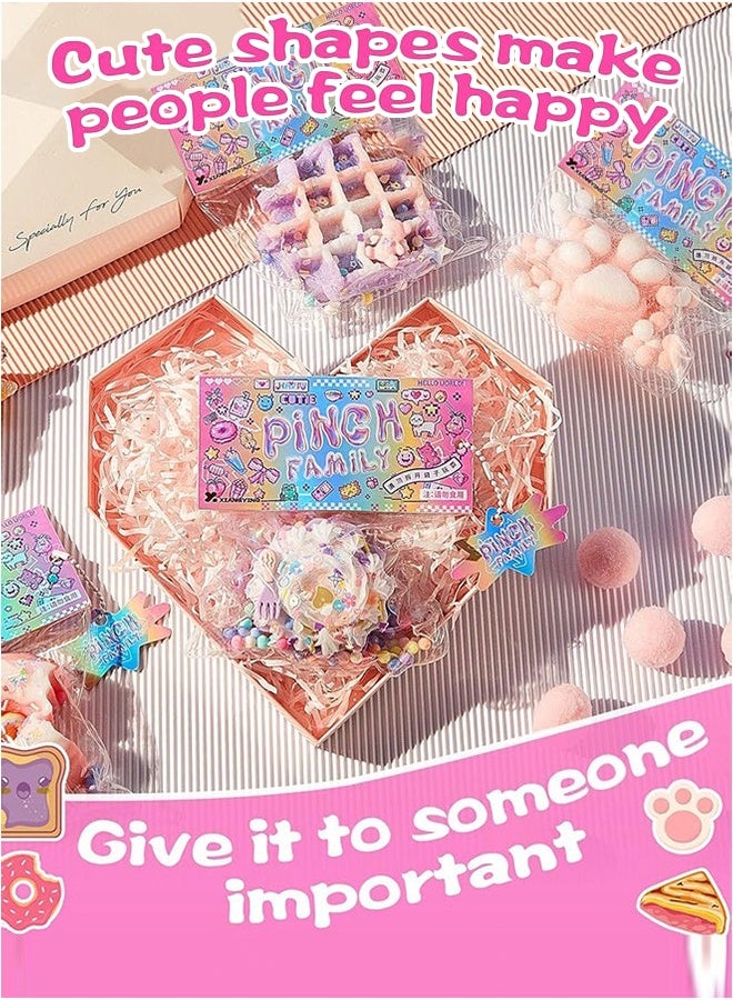 Wish Plus 4 Pcs Squishy Toys, Novelty Stress Ball, Fidget Toys For Boys,Girls&Adults, Easy-To-Clean Stress Relief Toy (Cat Paw, Donut, Waffles, Cakes) - Image 2