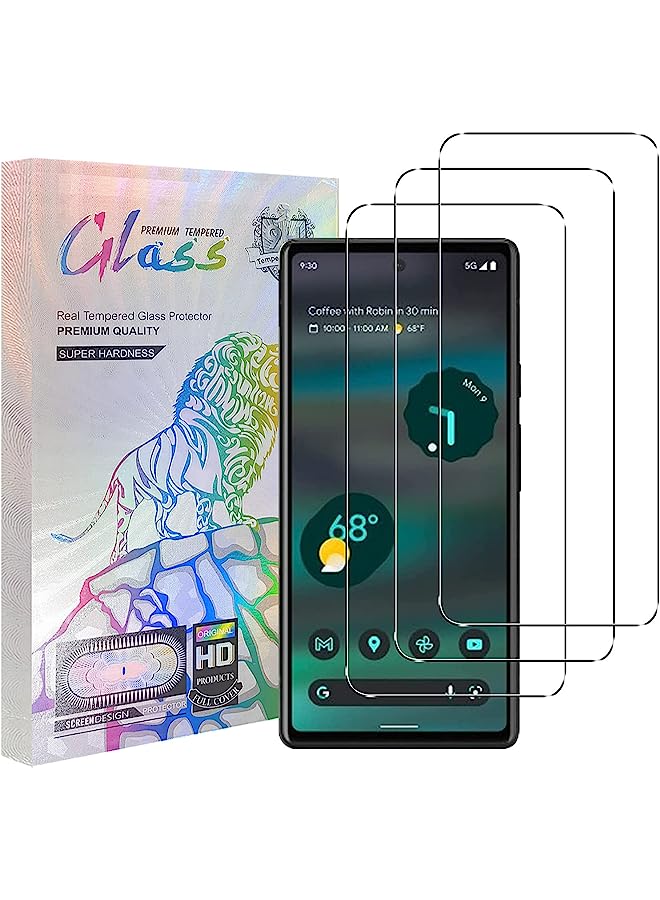 erorex Screen Protector For Google Pixel 6A 5G,Anti-Scratch, Thin Tempered Screen Replacement Pixel 6A 6.1Inch 2022 3 Pack - Image 1