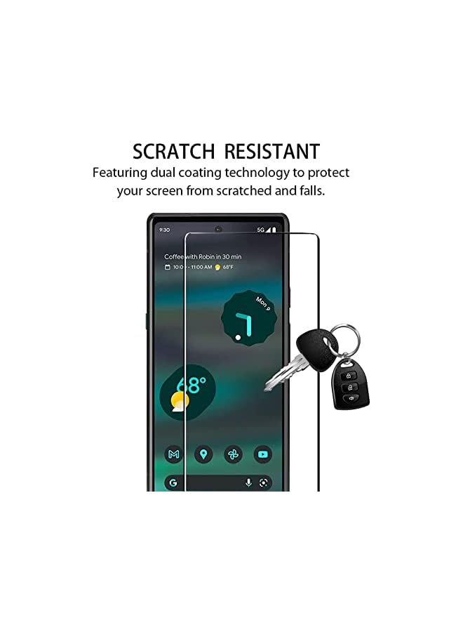 erorex Screen Protector For Google Pixel 6A 5G,Anti-Scratch, Thin Tempered Screen Replacement Pixel 6A 6.1Inch 2022 3 Pack - Image 5