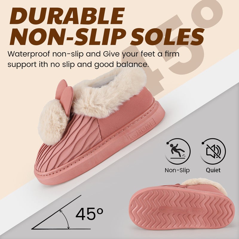 Lucky Kids Soft Plush Fuzzy House Slippers for Women and Men – Cozy Comfort Indoor/Outdoor Slippers – Available in Sizes 36 to 41 - Image 4