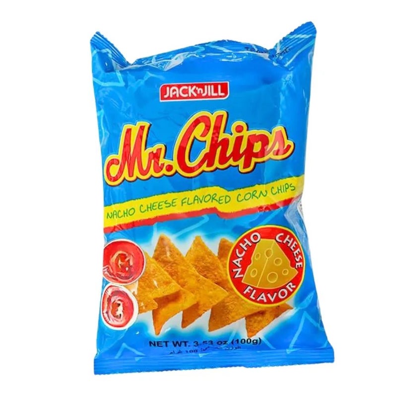 Jack N Jill Mr Chips Nacho Cheese Flavored Corn Chips- 100gms