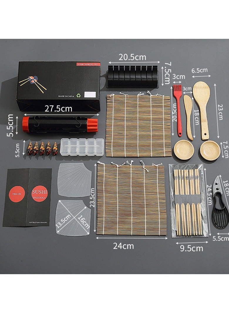 general Kitchen Sushi Making ToolsSushi Onigiri MoldsBamboo Roller Shutter Japanese Sushi Cone Set Unlocks More Delicious Possibilities in the Kitchen - Image 3