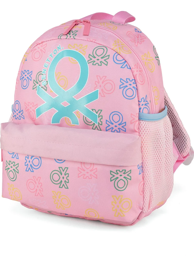 UNITED COLORS OF BENETTON Minimal Logo Printed Girls Kindergarten Bag