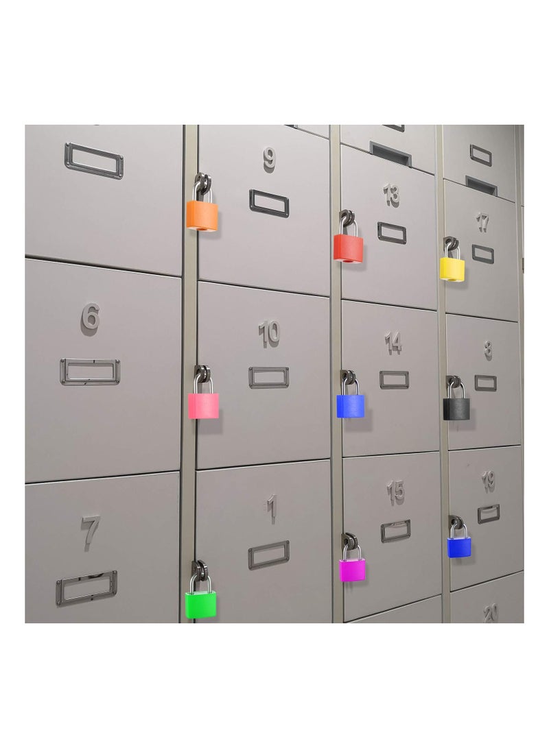 SOLARAE Suitcase Locks with Keys, Colored Plastic Casing Padlock Small Luggage Metal Mini Used for Student Bag Journal Piggy Bank, for School Gym Classroom Matching Game Travel (Fresh Color, 6 Pieces) - Image 4