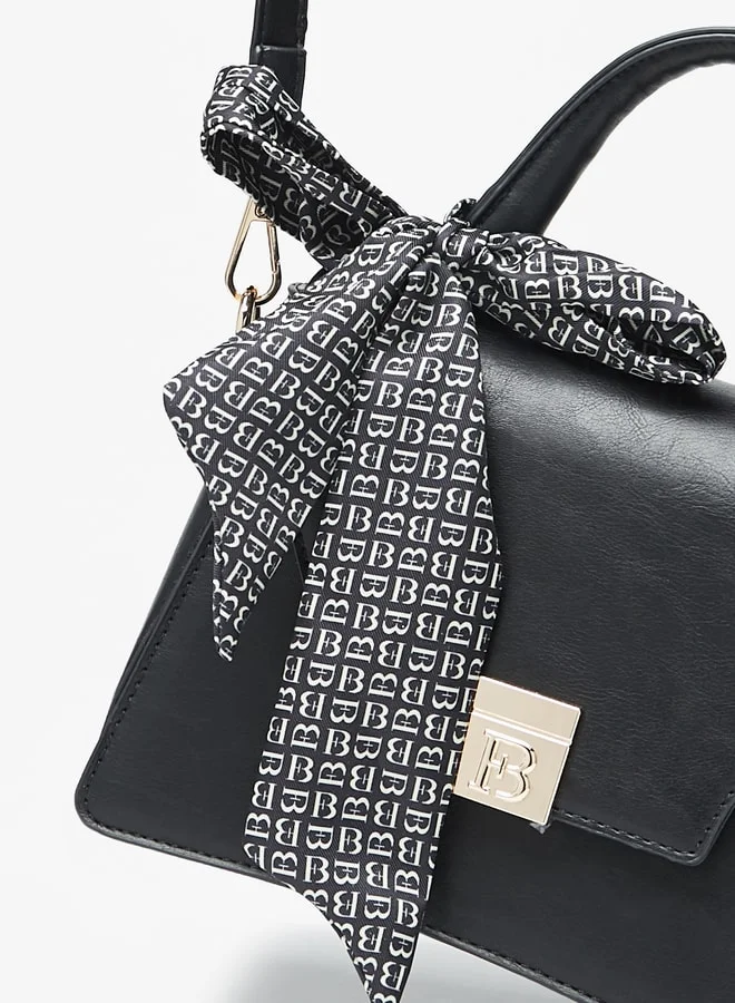 فلورا بيلا من شو إكسبرس Women's Solid Satchel Bag with Detachable Strap and Tie-Ups