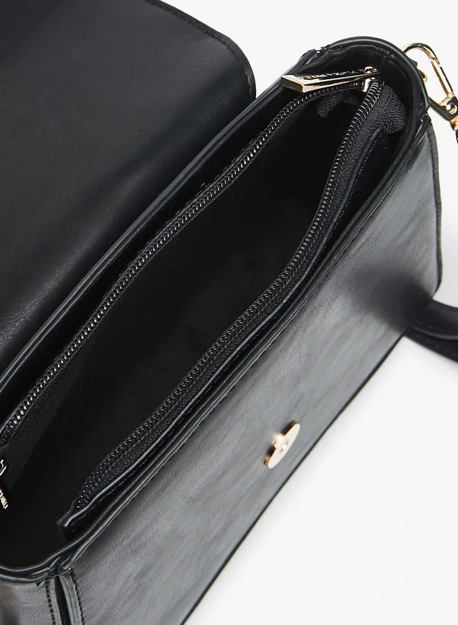فلورا بيلا من شو إكسبرس Women's Solid Satchel Bag with Detachable Strap and Tie-Ups