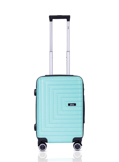 MNUK Pilgrimage Carry-On Travel Luggage | Hardside Soft Handle Trolley Bag with good Lock |Double 360° 4 Wheeler| Cabin-20 Inch, Mint