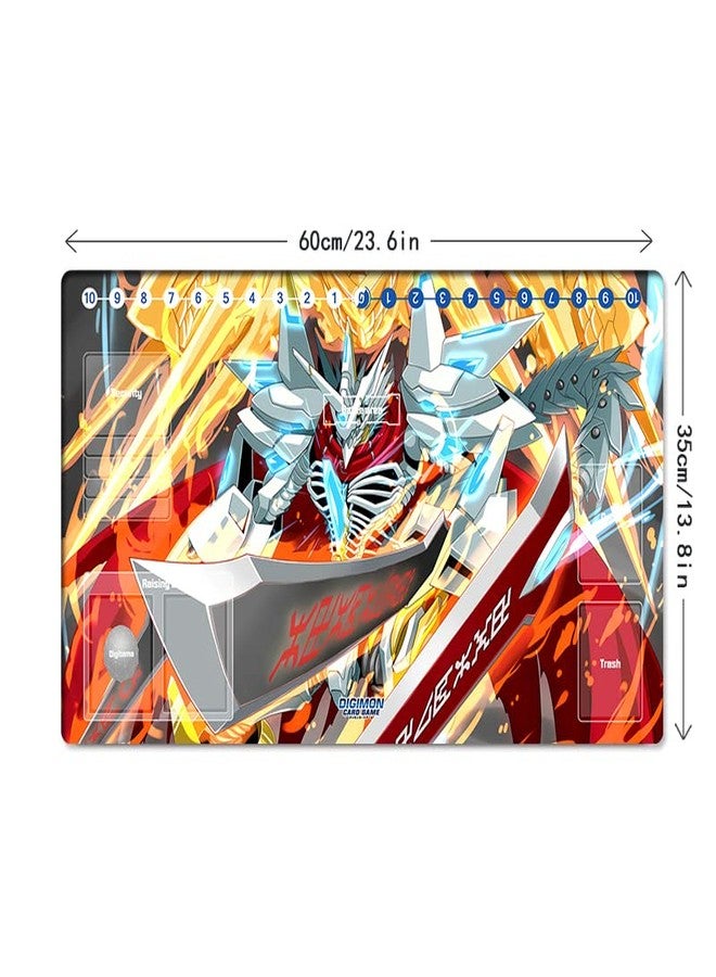 Mlikemat New DTCG Duel Playmat Digimon Diaboromon Trading Card Game TCG CCG Mat Pad + Free Bag (ZD002-300-SM) - Image 5
