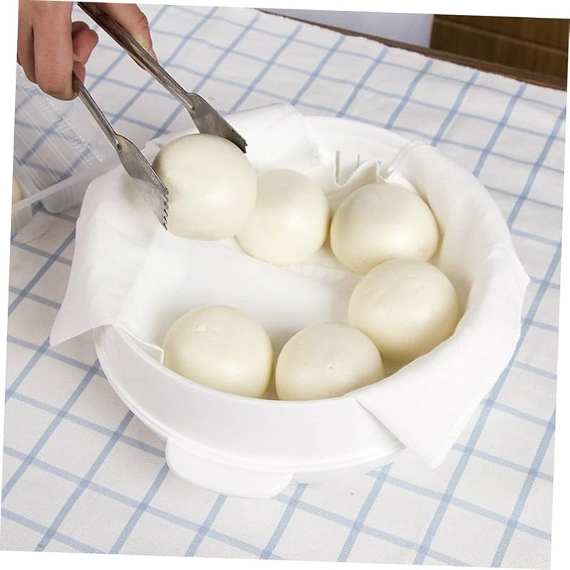 5 قطع بطانة بخار قطنية غير لاصقة قابلة لإعادة الاستخدام، وسادات قابلة للغسيل لطباخ الطعام - Image 4