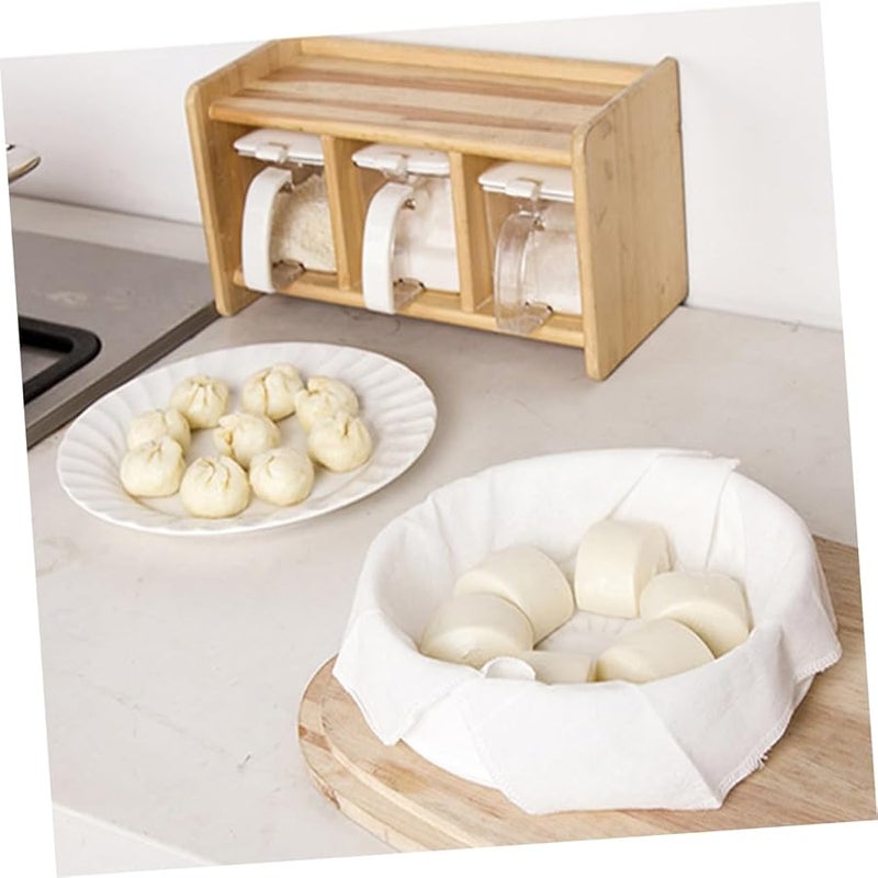 5 قطع بطانة بخار قطنية غير لاصقة قابلة لإعادة الاستخدام، وسادات قابلة للغسيل لطباخ الطعام - Image 5