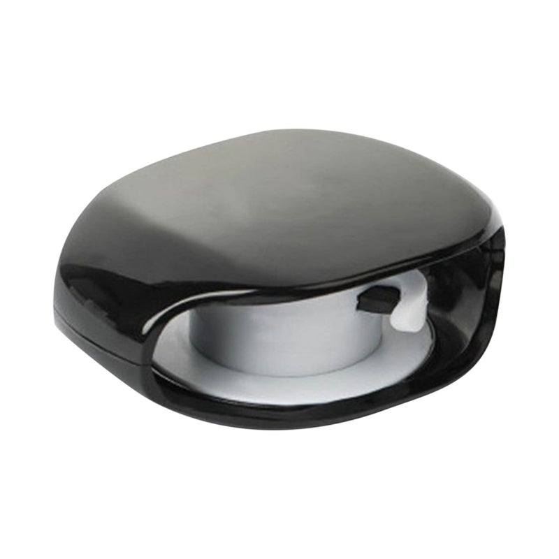 Black ABS Automatic Cable Winder Cord Organizer Case Storage For Earphones Chargers - Image 2