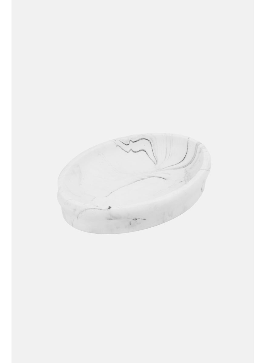 AMG - Ceramic Soap Dish, White - Image 1