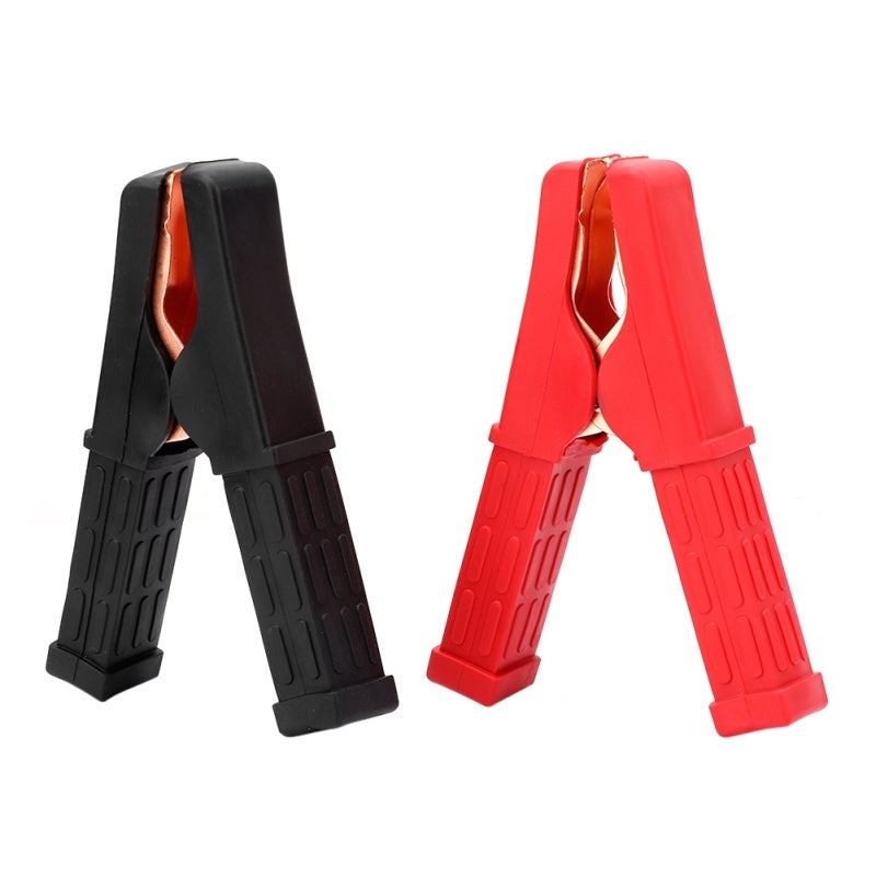 Emergency Wire Clamp Clip Full Leather Insulated Handle Cold and Heat Resistant - Stable Performance Car Jumper Cables Clamp for Automotive Battery Replacement - Image 5