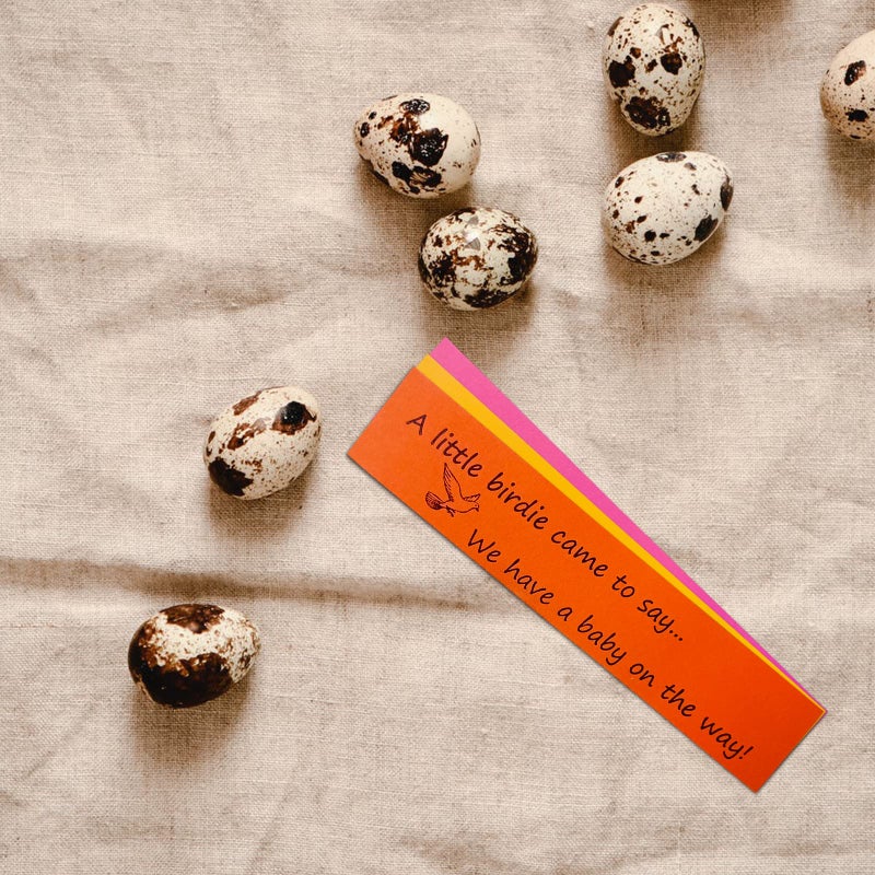 1Dfaul Surprise Quail Egg Pregnancy Announcements  Funny Baby Announcements Ideas Gifts  Quail Eggs Perfect For Grandparents Future Dad Or Friends - Image 2