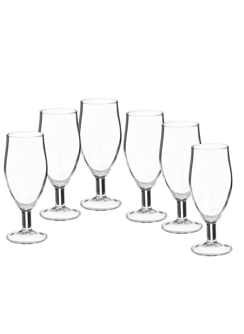 دانيا كاسات عصير بكعب من الزجاج النقي عدد 12 حبة - Image 2