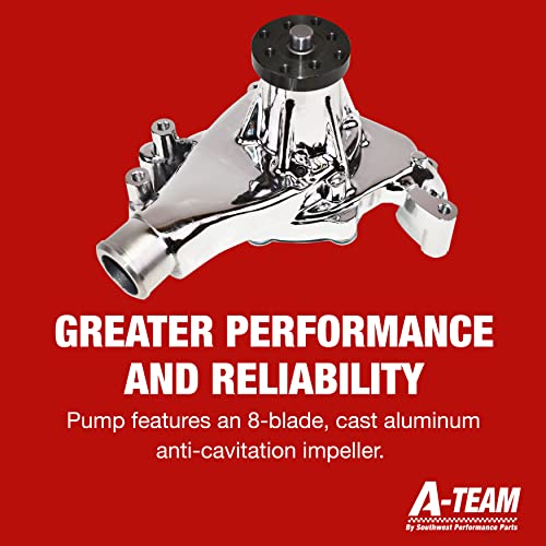 A-Team Performance - Long-Style High-Flow Mechanical Long Water Pump - Compatible with Small Block Chevrolet 265 267 283 302 305 307 327 350 400 - Image 5