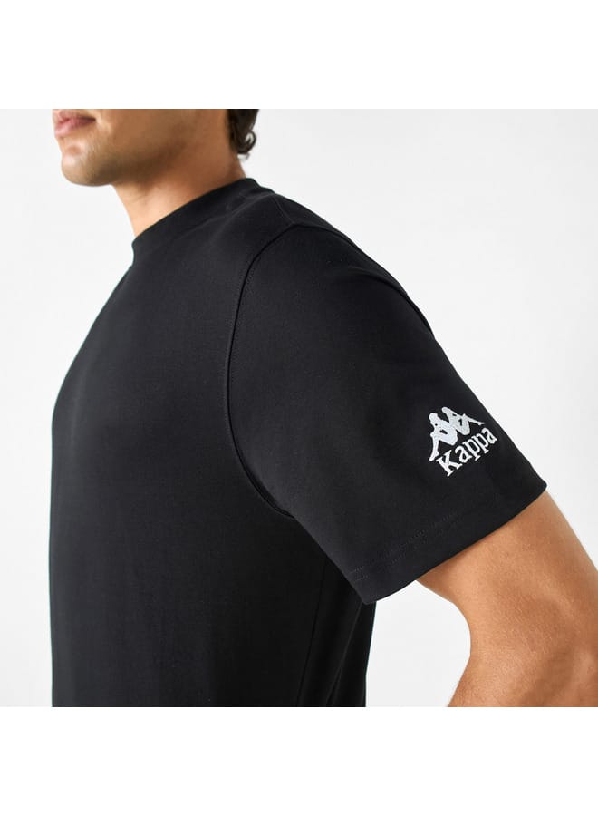 Kappa Kappa Embroidered T-shirt with Round Neck and Short Sleeves  - Image 4