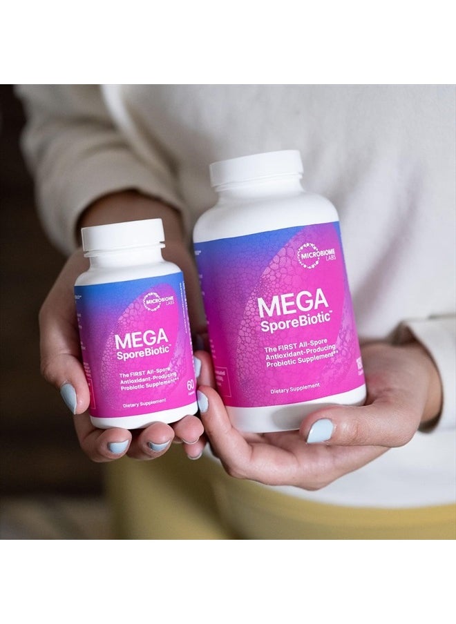 Microbiome Labs MegaSporeBiotic - Spore Based Probiotic to Support Gut Health - Proprietary Probiotic Blend Including Bacillus Coagulans + Bacillus Subtilis - Spore Probiotic for Daily Use (180 Count)  - Image 3