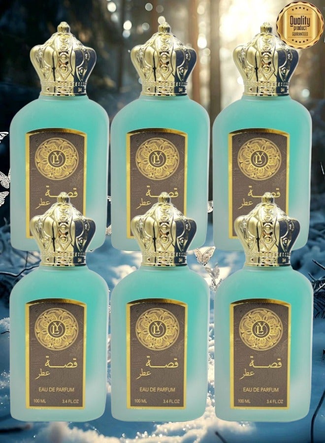 LY 6 Pieces Qissah Valley Perfume 100ml EDP - Image 1