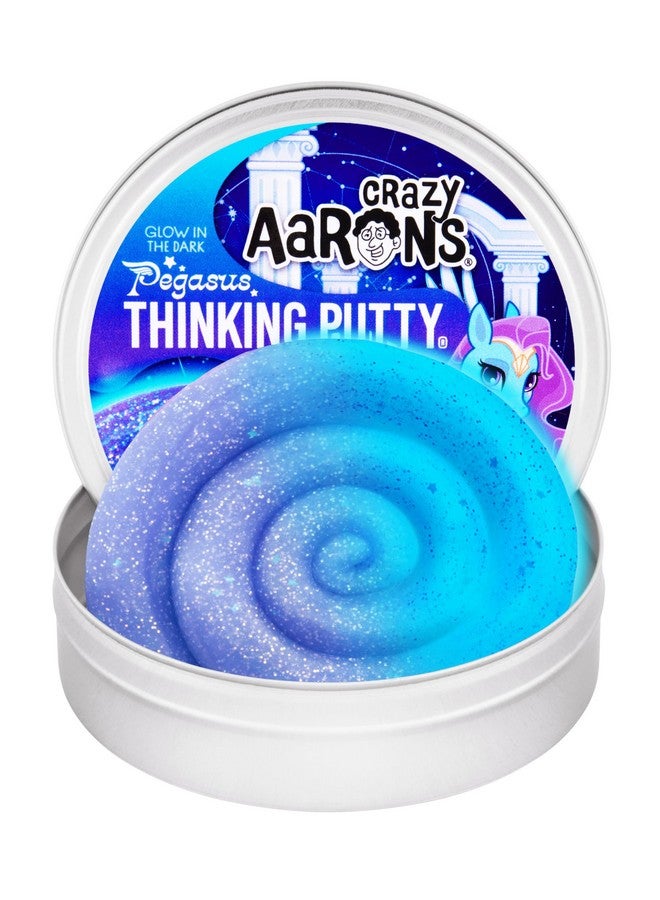 Crazy Aaron's Crazy Aaron’s 4” Glow in The Dark Pegasus Thinking Putty 90 Grams - Never Dries Out - Sensory Play Putty - Creative Toy for Kids and Adults - Crazy Aaron’s Thinking Putty® - Made in The USA - Image 1