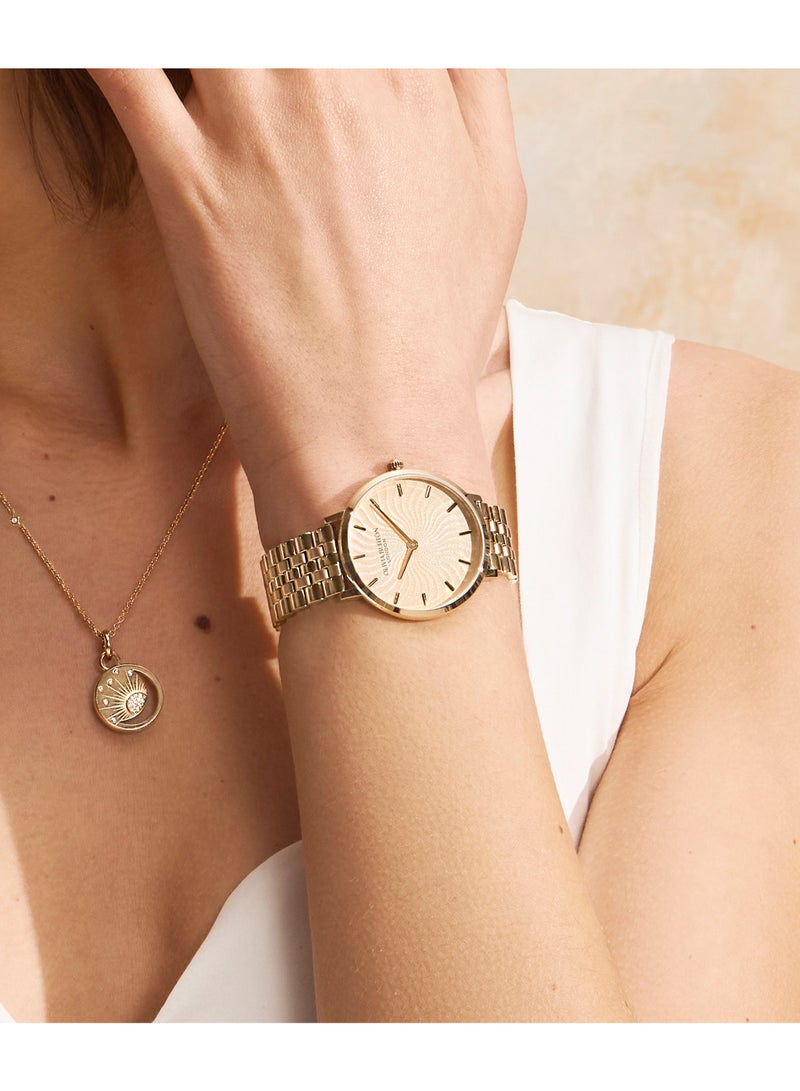 OLIVIA BURTON ROUND ANALOG WOMEN'S LIGHT GOLD CASE WATCH - 24000140 - Image 3