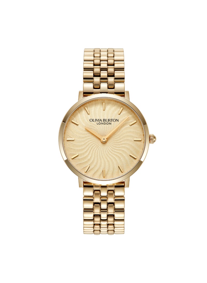 OLIVIA BURTON ROUND ANALOG WOMEN'S LIGHT GOLD CASE WATCH - 24000140 - Image 1