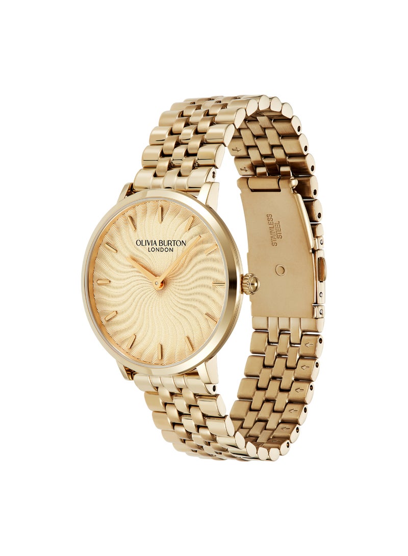 OLIVIA BURTON ROUND ANALOG WOMEN'S LIGHT GOLD CASE WATCH - 24000140 - Image 2