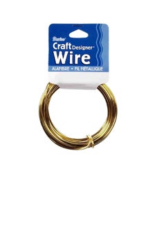 Darice Craft Wire 16 Gauge Gold 7 feet  - Image 1