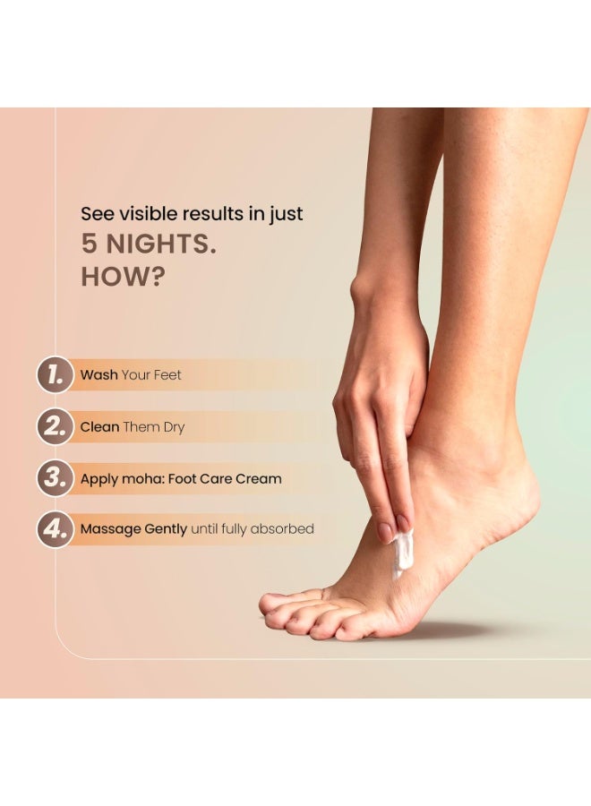 MOHA Foot Cream For Rough, Dry and Cracked Heel, Feet Cream For Heel Repair With Benefits Of AleoVera, Papaya & Peppermint (100gm (Pack of 1)) - Image 5