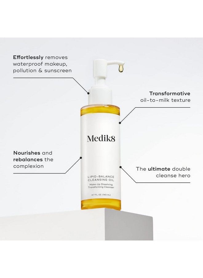 Medik8 Lipidbalance Cleansing Oil Purifies And Revitalizes Your Skin Dissolves Impurities For Refreshing Feel Reveals Radiant Complexion Without Stripping Vital Moisture 4.7 Oz Cleanser  - Image 3