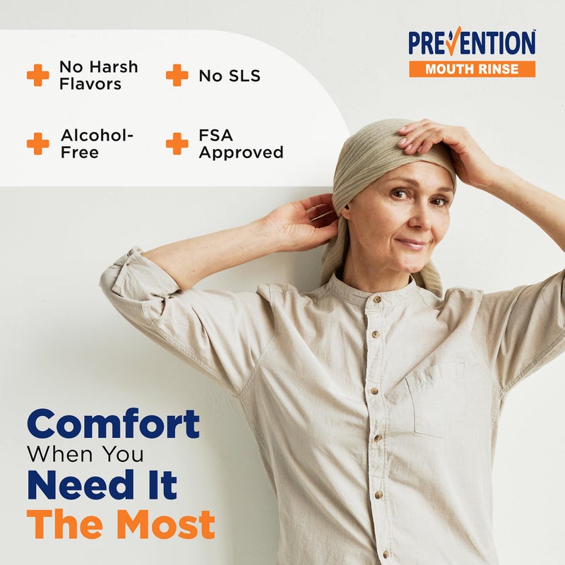PHS Brands Prevention Oncology Alcohol Free Mouthwash, Soothing, Gentle, & Moisturizing, Mouthsore and Dry Mouth Mouthwash Specially Formulated for Patients Undergoing Oncology Treatment - 16 oz, Value 2-Pack - Image 2