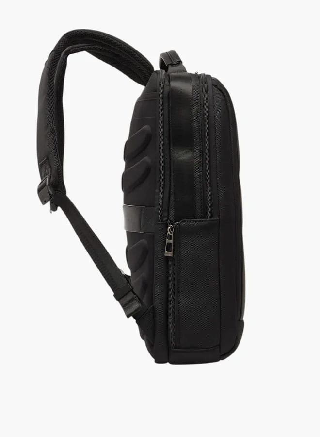 DUCHINI Men's Solid Backpack with Adjustable Straps and Handle