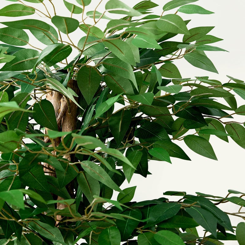 VECELO Artificial Ficus Tree with Sturdy Nursery Pot, 5FT Faux Silk Plant for Indoor Outdoor Home Garden Decor, 1 Pack - Image 2