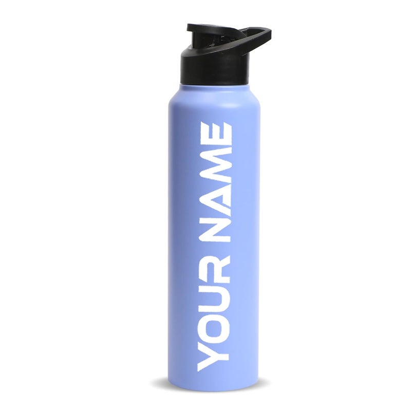 Speedex Stainless Steel Custom Pastel Purple Water Bottle 1 Ltr with Sipper Cap – Leak-Proof, Lightweight, Durable | For Kids, Adults, Office, School, and Travel Use (1000 ml) - Image 1