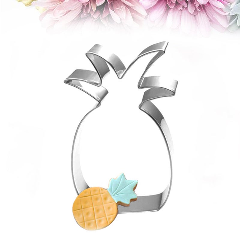 2pcs Baking Mold Stainless Steel Pineapple Shape Biscuits Cookie Stamp Baking Mold Kitchen Cookie Mold Cake Decoration Tool - Image 2