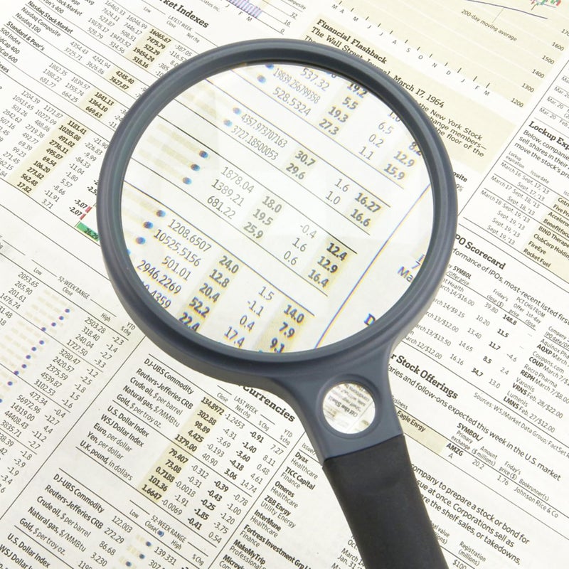 CarsonÂ® SureGrip 2x Soft-Grip Glass Magnifier with 10x Spot Lens (SG-10) - Image 5